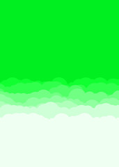 Obraz premium Abstract Color Clouds Sky Generative Art background illustration