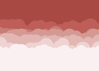 Abstract Color Clouds Sky Generative Art background illustration