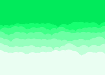 Abstract Color Clouds Sky Generative Art background illustration