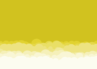 Abstract Color Clouds Sky Generative Art background illustration