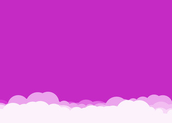 Abstract Color Clouds Sky Generative Art background illustration