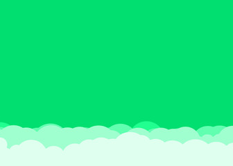 Abstract Color Clouds Sky Generative Art background illustration