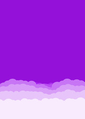 Abstract Color Clouds Sky Generative Art background illustration