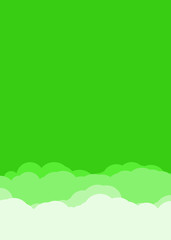 Obraz premium Abstract Color Clouds Sky Generative Art background illustration