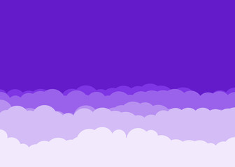 Abstract Color Clouds Sky Generative Art background illustration