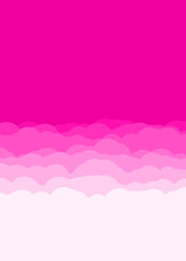 Abstract Color Clouds Sky Generative Art background illustration