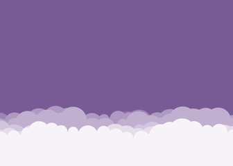 Abstract Color Clouds Sky Generative Art background illustration