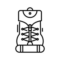 Sport equipment line icon, concept sign, outline vector illustration, linear symbol.