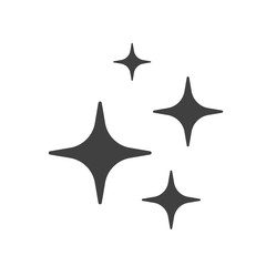 Sparkle star icon from set 1. Abstract clean twinkle light in flat style. Cartoon isolated magic shiny stars. Editable vector illustration EPS10.