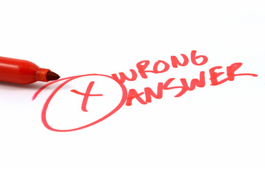 Wrong Answer Marking