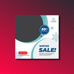 Food restaurant social media post web banner template