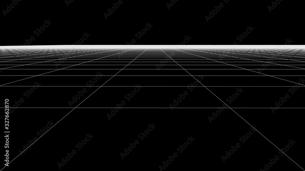 Poster vector perspective grid. detailed lines forming an abstract background