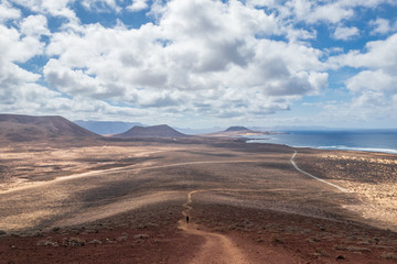 Fototapeta na wymiar Landscape on island La Grasiosa, Canary Islands