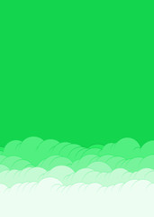 Obraz premium Abstract Color Clouds Sky Generative Art background illustration