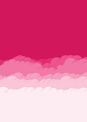 Abstract Color Clouds Sky Generative Art background illustration