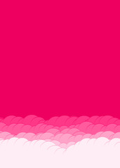 Abstract Color Clouds Sky Generative Art background illustration