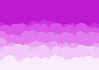 Abstract Color Clouds Sky Generative Art background illustration
