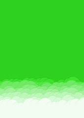 Abstract Color Clouds Sky Generative Art background illustration