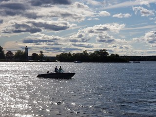 boat on the river