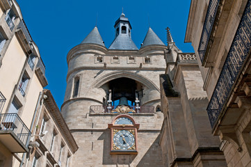 Fototapeta na wymiar Grosse Cloche door at Bordeaux, France