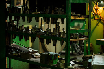 Industry factory iron works steel and machine