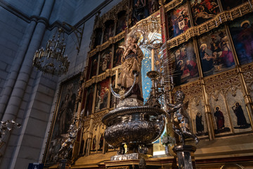 Crypt of the Cathedral of La Almudena (Madrid, Spain)