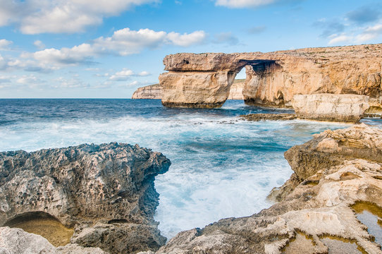 Azure Window in Gozo Island, Malta.
