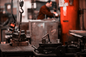 Industry factory iron works steel and machine