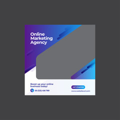 Corporate web banner or flyer social media post template