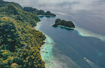 Obraz premium Aerial view of Coron island in Palawan, Philippines