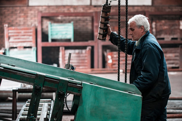 Industry factory iron works steel and machine