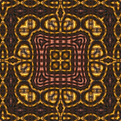 3d effect - abstract copper gold pattern 