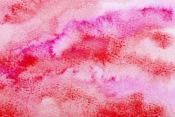 Abstract red watercolor art hand paint background. Watercolor background.