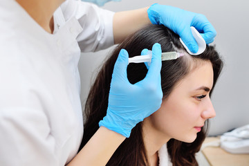 Plasma treatment, plasmolifting or PRP method point the introduction of the patient's own plasma...
