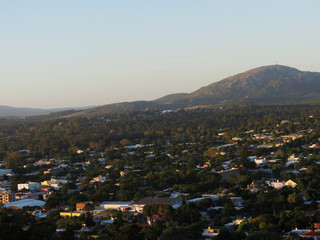 aerial view of the city