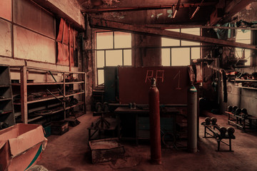 Industry factory iron works steel and machine