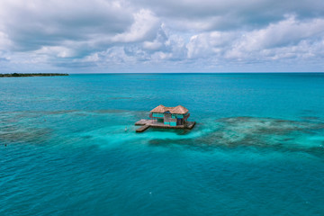 Fototapeta premium Tintinpan and isla Mucura in San Bernardo Islands, on Colombia's Caribbean Coast
