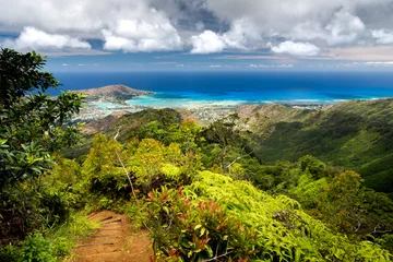 Fototapeten Kuliouou Ridge, Oahu Hawaii © Gary