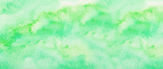 Fototapeta na wymiar Green Watercolor Backgrounds. Hand drawn green texture