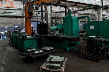 Fototapeta na wymiar Industry factory iron works steel and machine