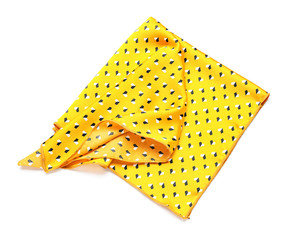 Beautiful scarf on white background