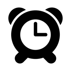 Alarm clock icon illustration. Reminder clock.