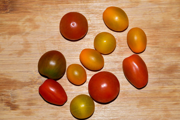 Assortment of Colorful Cherry Tomatoes