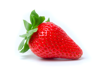 Sweet strawberry on white background.