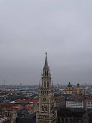 Fototapeta na wymiar Munich city in Germany during winter