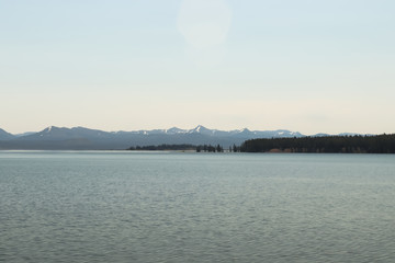 blue mountains and lakes