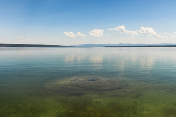blue mountains and lakes