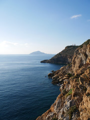 Fototapeta na wymiar Sea cliffs in Greece