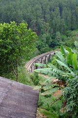Nine arch bridge in Sri Lanka. Demodara