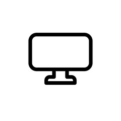 Vector illustration, monitor icon design